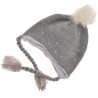 Szara czapka na zimę czapeczka 