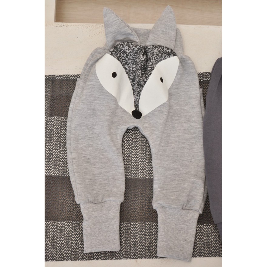 Szare spodnie chłopięce LISEK półśpiochy wiosna jesień