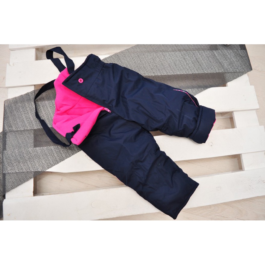 Różowy KOMBINEZON dwuczęściowy ocieplany dla dziewczynki ZIMA