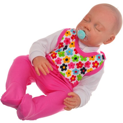 ŚPIOCHY ŚPIOSZKI bawełniane, amarantowe w kwiaty wzór 46A