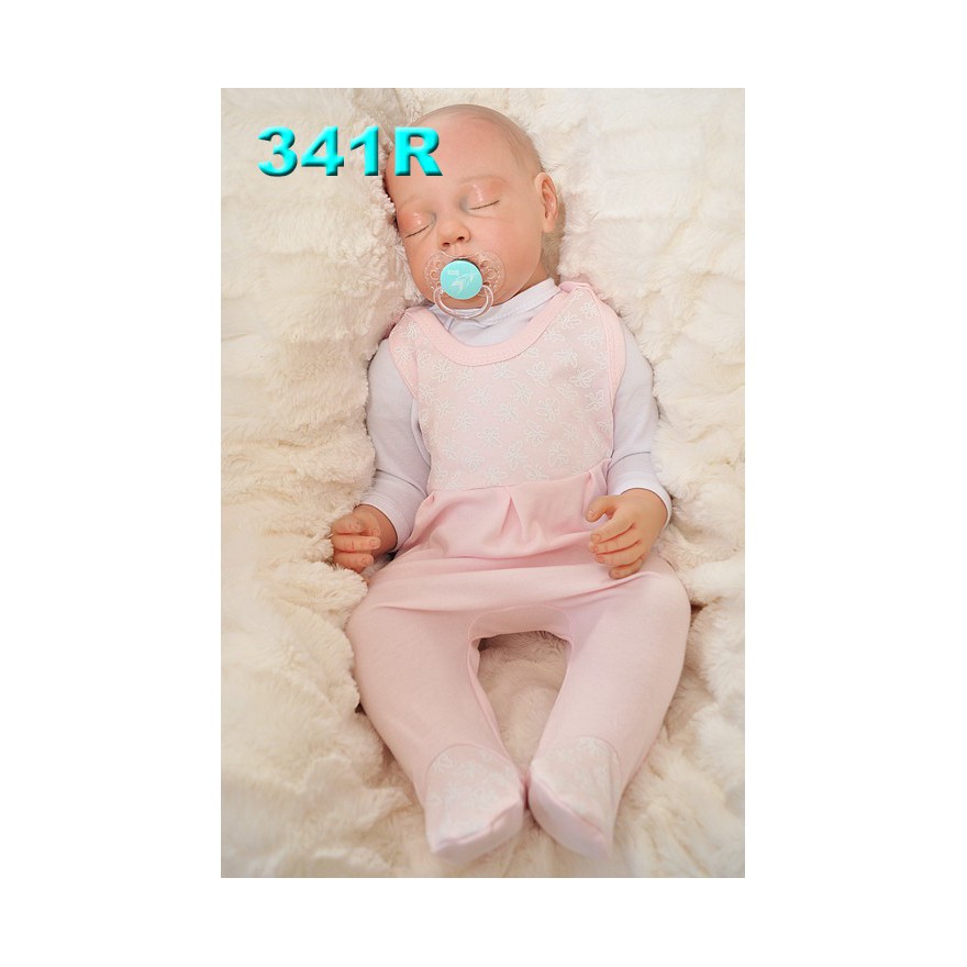 ŚPIOCHY ŚPIOSZKI bawełniane, różowe z motylami, wzór 341R