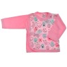 KOSZULKA różowa w stworki, kaftanik wzór 150R