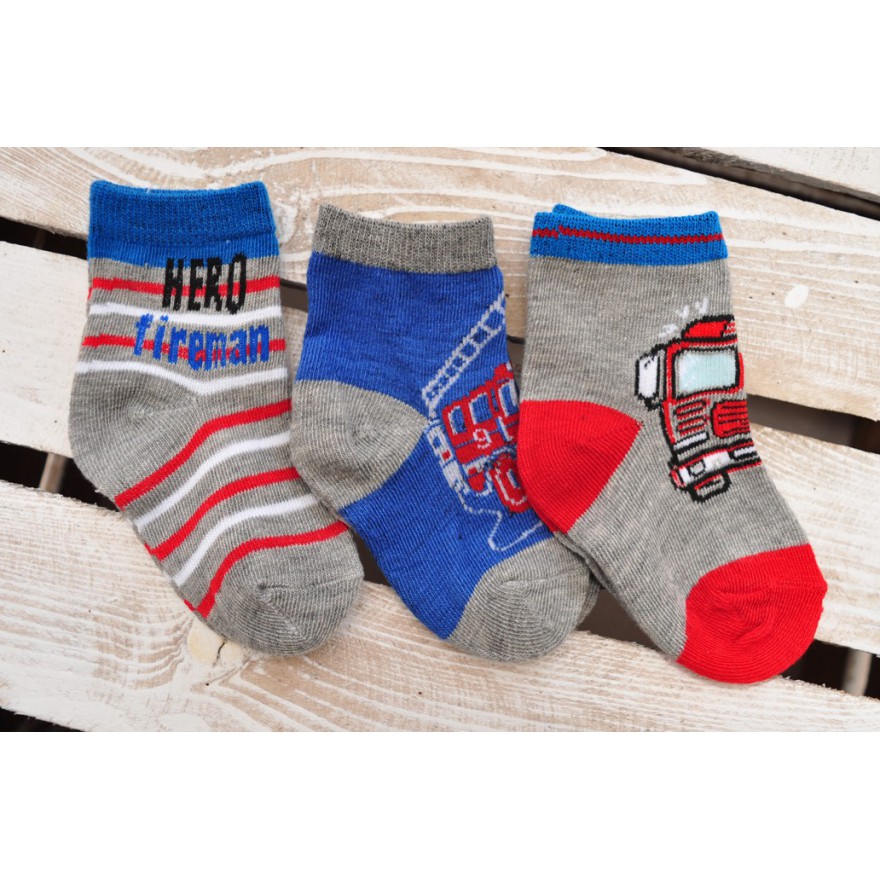 3 pary SKARPETKI dla chłopca wzór CH16