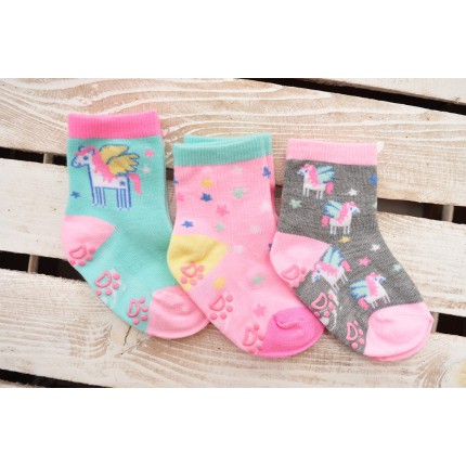 3 pary SKARPETKI ANTYPOŚLIZGOWE ABS wzór D18