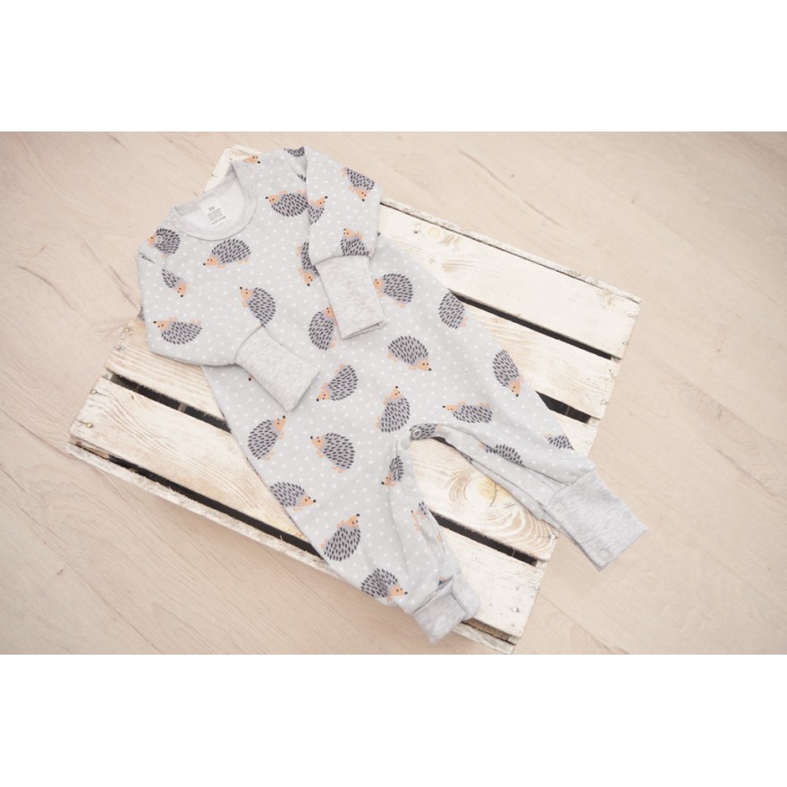 Szary pajac bez stópek RAMPERS w jeże pajacyk rosnący wz. 190s