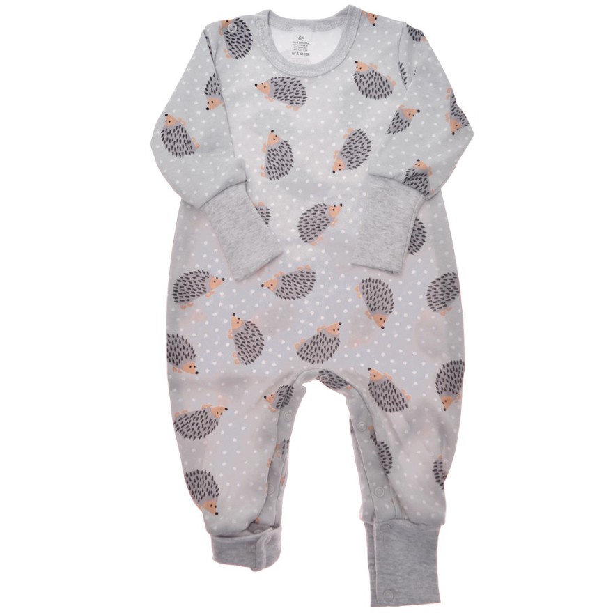 Szary pajac bez stópek RAMPERS w jeże pajacyk rosnący wz. 190s