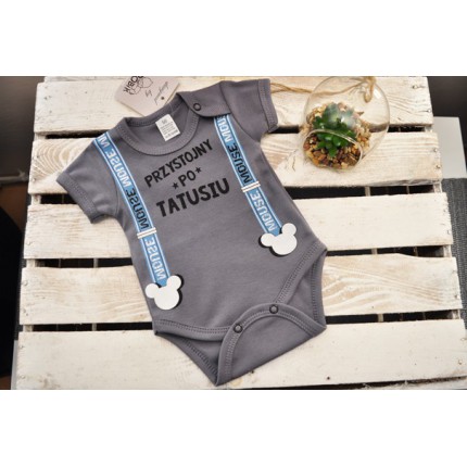 Grafitowe BODY chłopięce