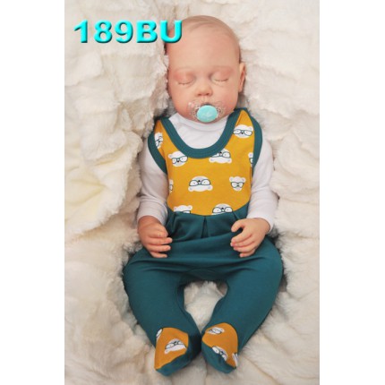 ŚPIOCHY ŚPIOSZKI bawełniane, butelkowe w misie, wzór 189BU