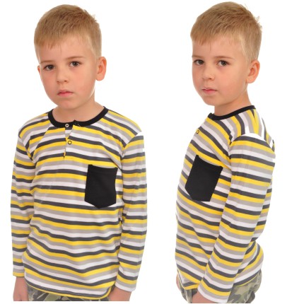 KOSZULKA POLO długi rękaw BLUZKA chłopiec wzór 265