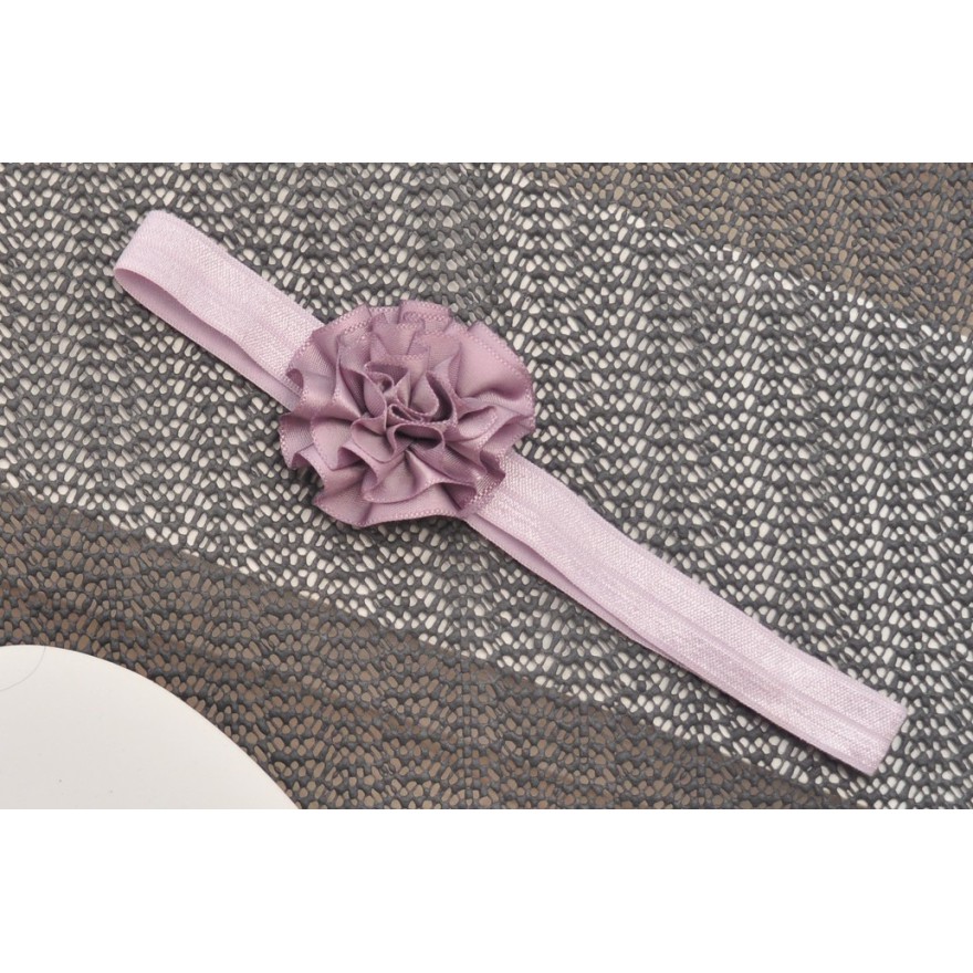 OPASKA OLESIA fioletowa opaska z kwiatem rozmiar uniwersalny