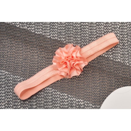 OPASKA OLESIA morelowa opaska z kwiatem rozmiar uniwersalny