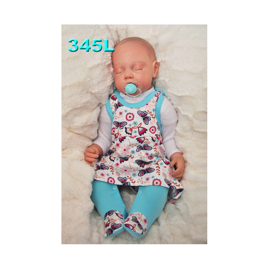 ŚPIOCHY SUKIENKA 2w1 tylko u nas! lazurowe w motyle wzór 345L