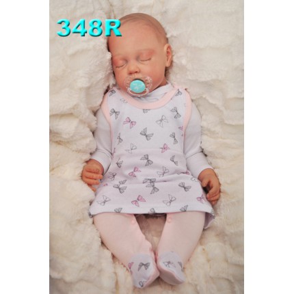 ŚPIOCHY SUKIENKA 2w1 tylko u nas! pudrowe w kokardki wzór 348R