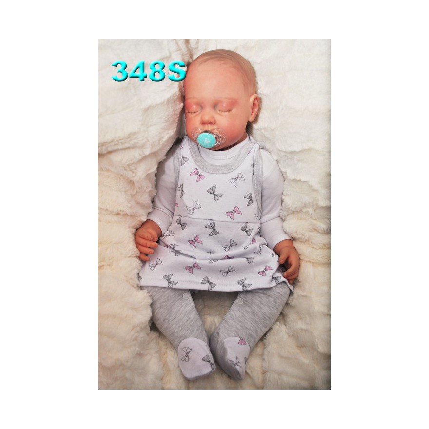 ŚPIOCHY SUKIENKA 2w1 tylko u nas! szare w kokardki wzór 348S