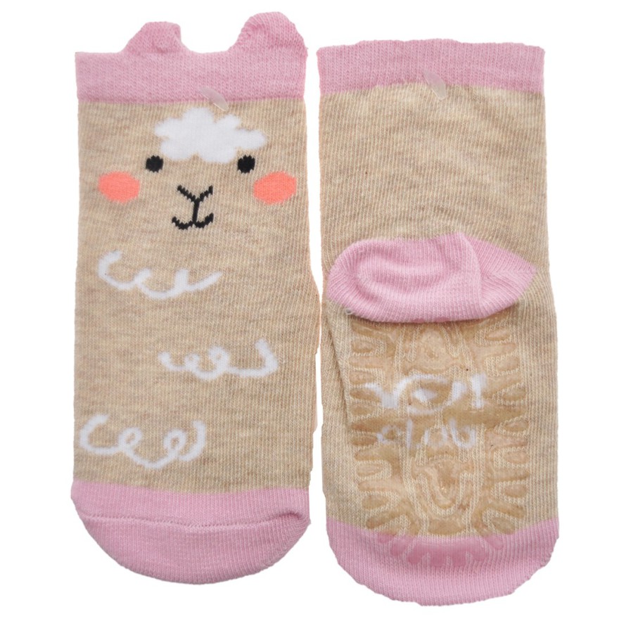 Skarpetki bawełniane OWIECZKA skarpety dziewczęce z silikonem