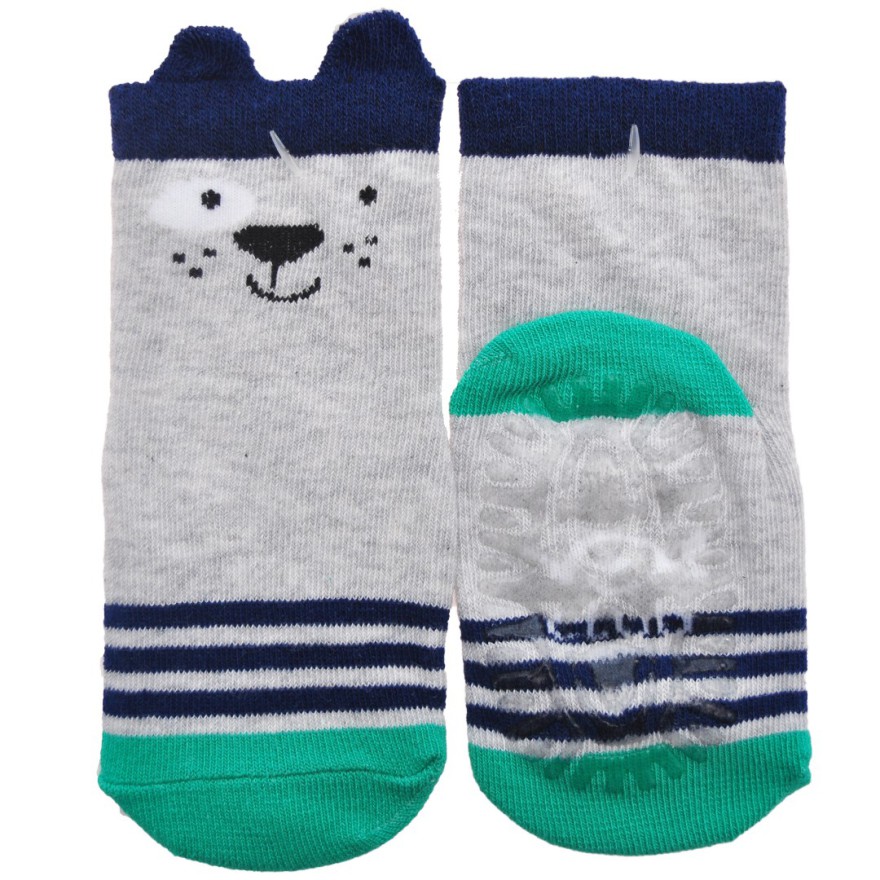Skarpetki bawełniane MIŚ skarpety z silikonem dla chłopca