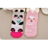 2 pary SKARPETKI bawełniane ZWIERZAKI skarpety uszy 3D dziewczęce wzór 2DZ
