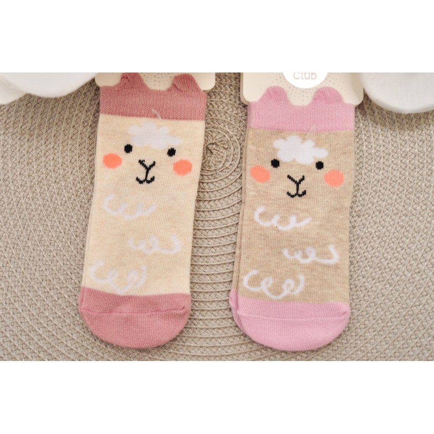 2 pary SKARPETKI bawełniane ZWIERZAKI skarpety uszy 3D dziewczęce wzór 3DZ