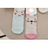 2 pary STOPKI skarpetki letnie ZWIERZAKI skarpety 3D dziewczęce wzór ażur2D