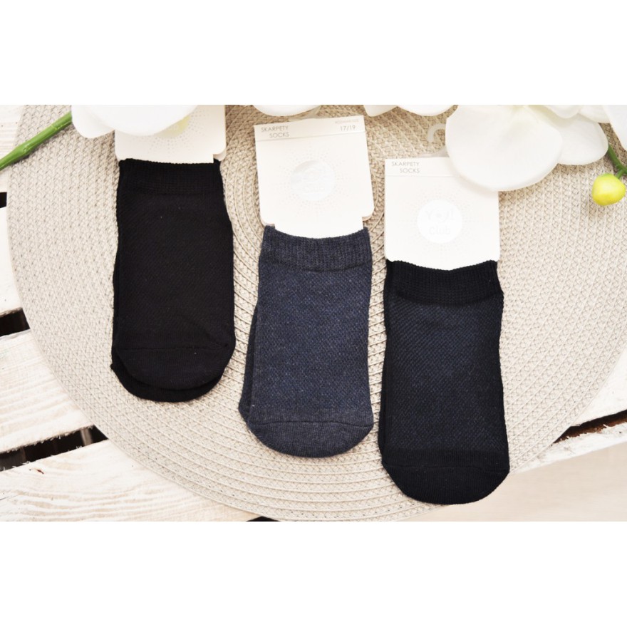 3 pary STOPKI ażurowe skarpety letnie skarpetki zestaw ciemny