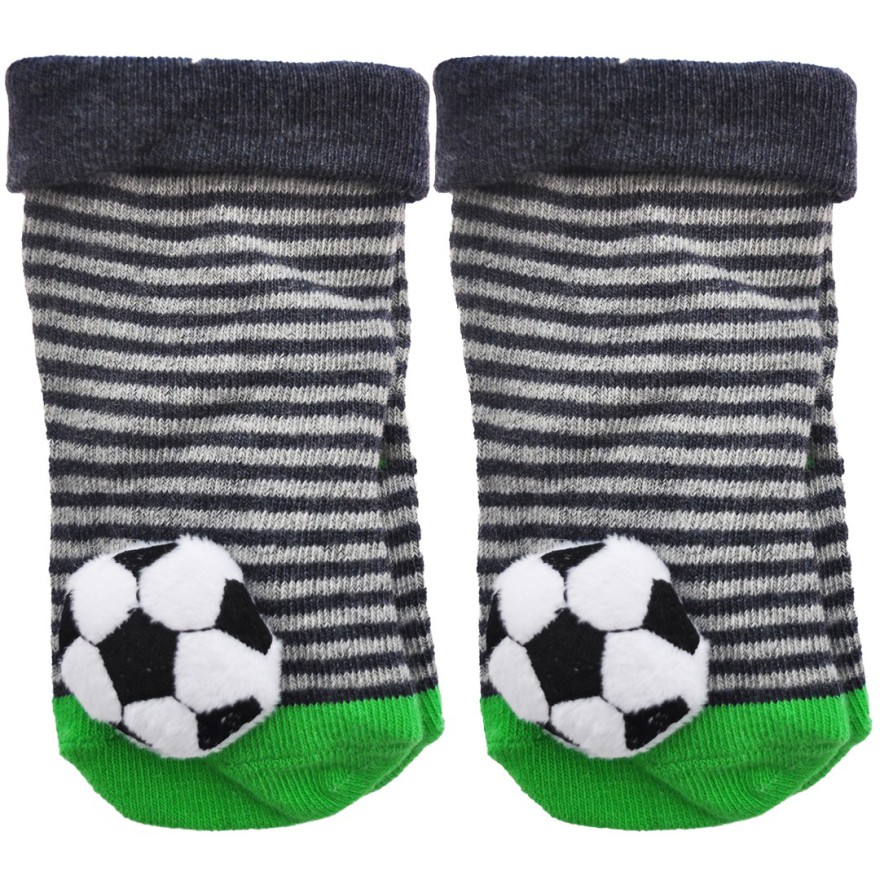 Skarpety z grzechotką chłopięce skarpetki z piłką