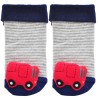 Skarpety z grzechotką chłopięce skarpetki z autobusem