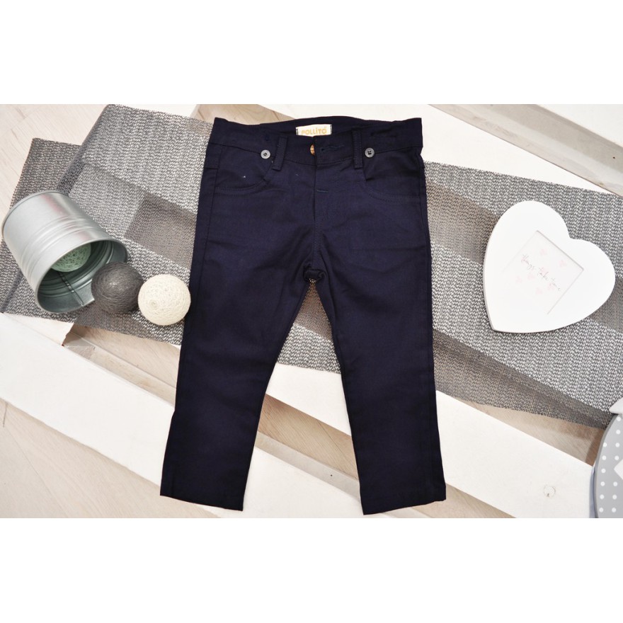 KOMPLET DLA CHŁOPCA  biała koszula, spodnie, muszka, szelki WIZYTOWY wzór: łezki, granat