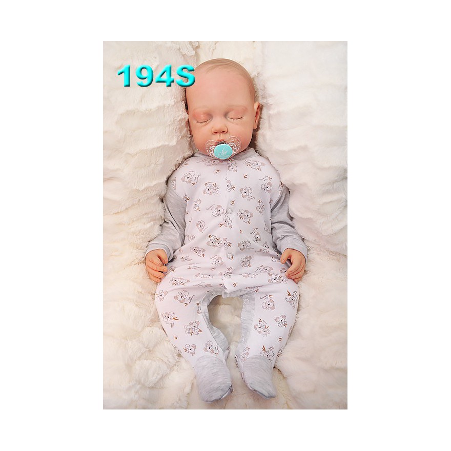 Pajac pajacyk bawełniany, biało-szary w misie KOALA wzór 194S