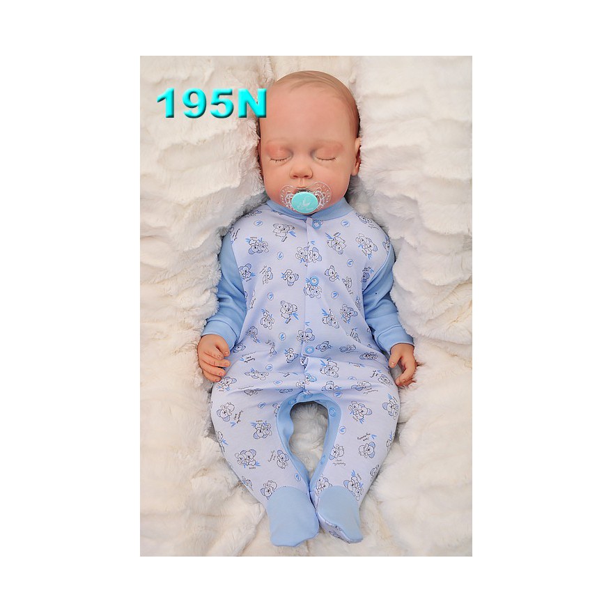 Pajac pajacyk bawełniany niebieski w misie KOALA wzór 195N