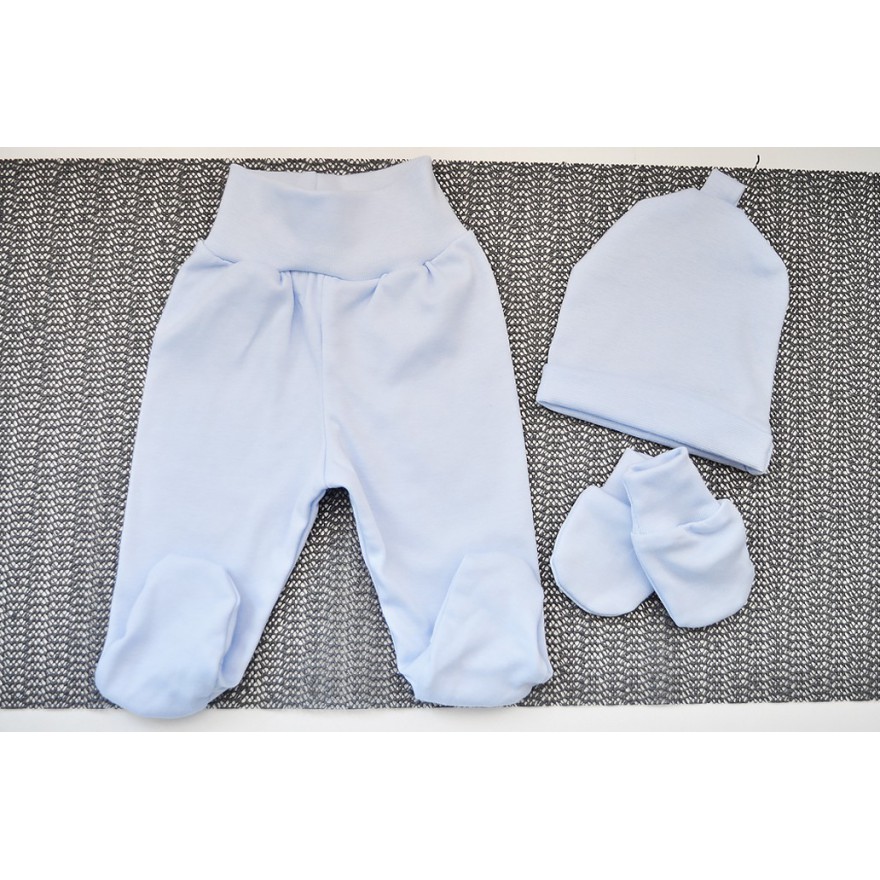 Niebieska wyprawka dla noworodka do szpitala 5 części