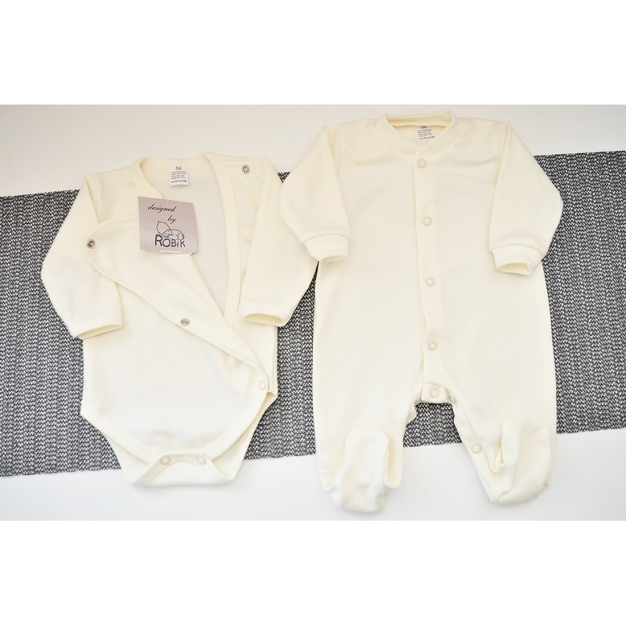 Ecru WYPRAWKA dla noworodka do szpitala 5 części