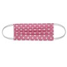 Maseczka ochronna na twarz dla dziecka bawełniana, różowa w serca, wielokrotnego użytku