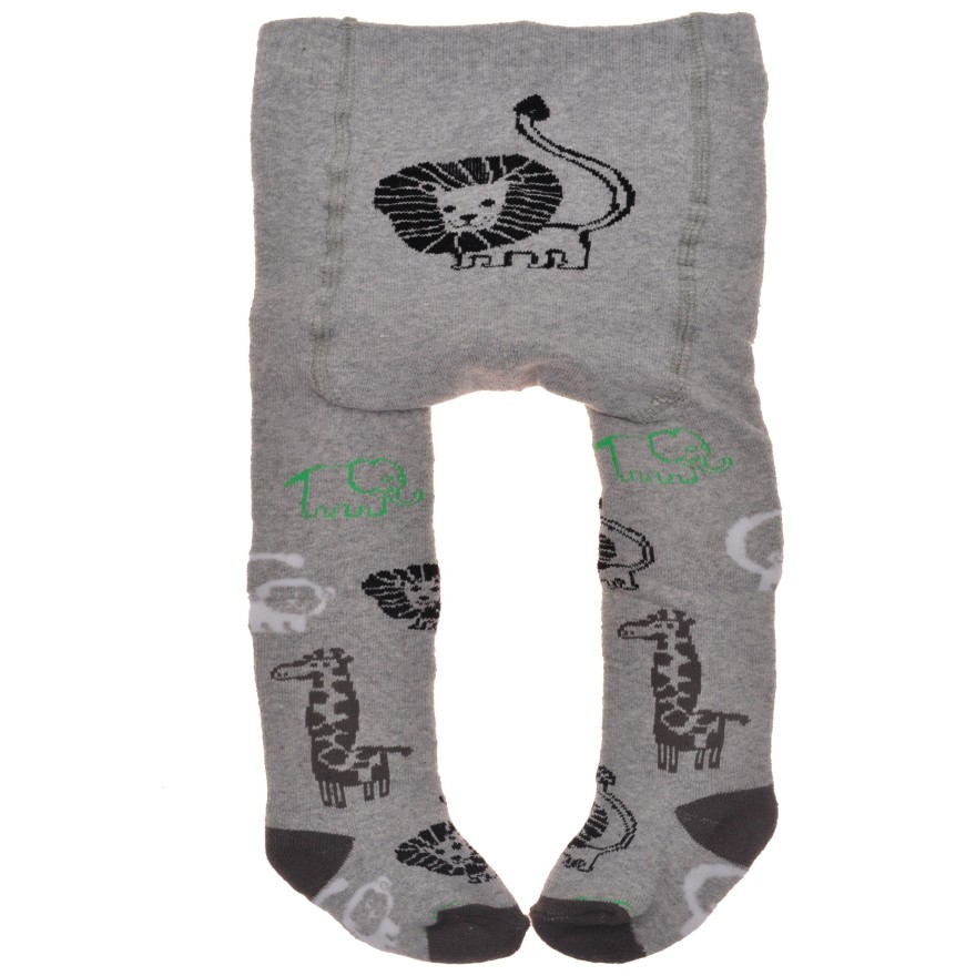 RAJSTOPY frotte szare z lwem wzór 381