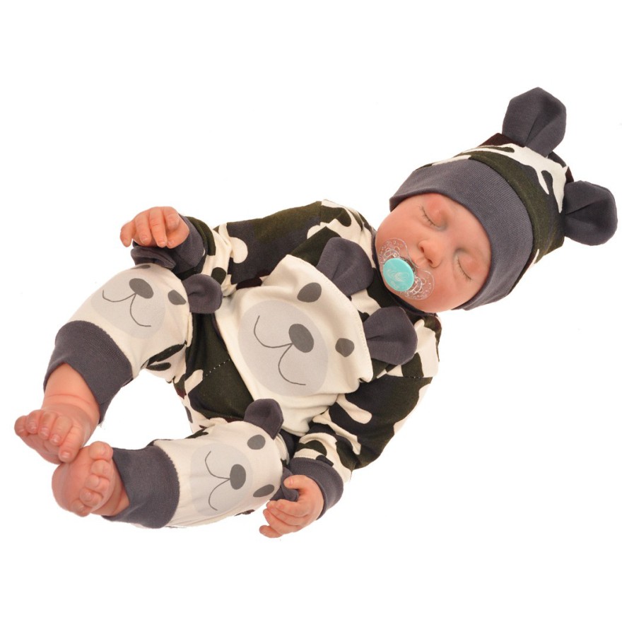 KOMPLET GUMIŚ moro DRES 3cz SPODNIE BLUZA CZAPKA