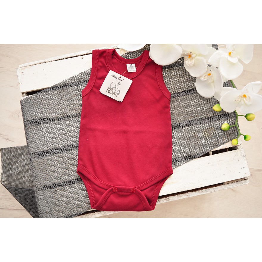 Bordowe body na ramiączka LATO