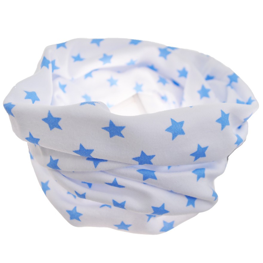 KOMIN bawełniany biały w gwiazdki wzór 156N