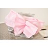 Różowa OPASKA z tiulową kokardą rozmiar uniwersalny