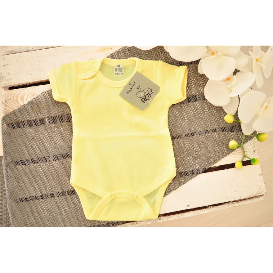 Żółte body krótki rękaw