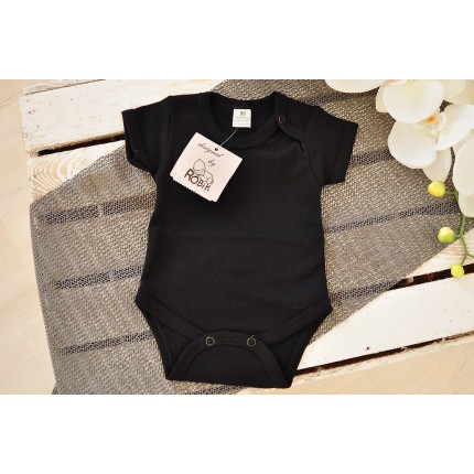 BODY CZARNE krótki rękaw