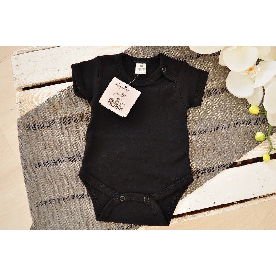 BODY CZARNE krótki rękaw