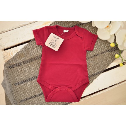 Bordowe body krótki rękaw likw.