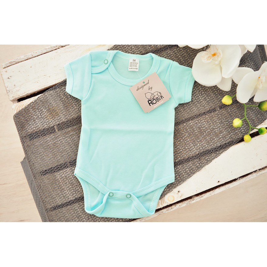 Miętowe body krótki rękaw