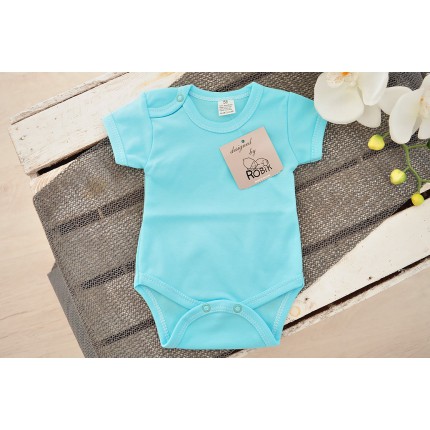 Lazurowe body krótki rękaw