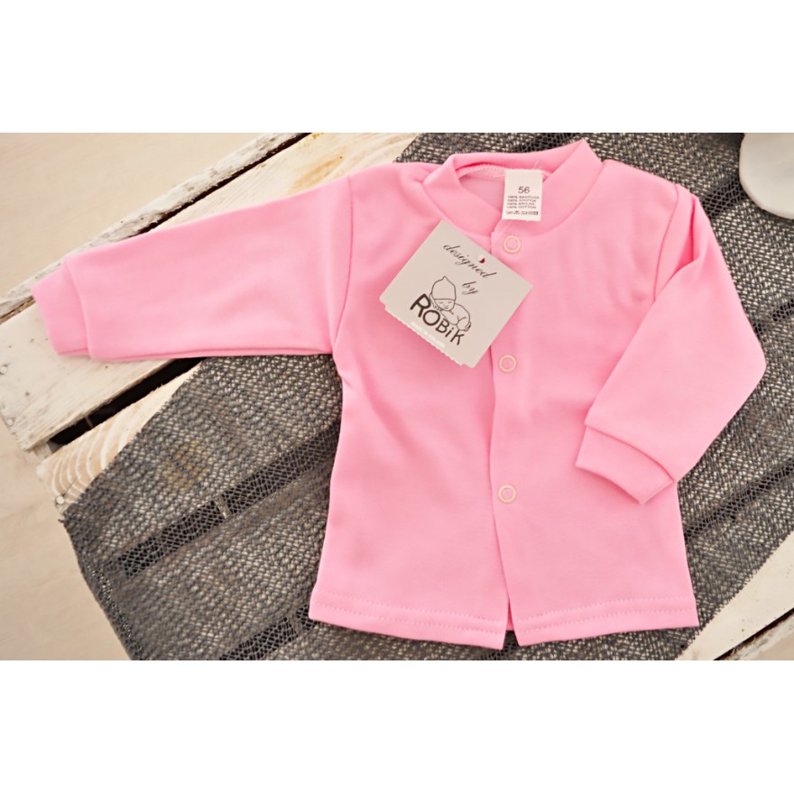 Różowy KAFTANIK , koszulka bawełniana