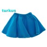 Turkusowa SPÓDNICA DRESOWA z koła - KRĘCĄCA SIĘ