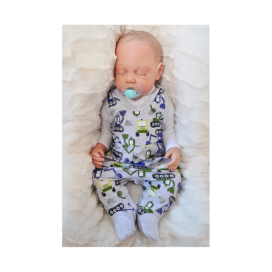 Szare ŚPIOCHY rozpinane w kroku , w koparki r. 50 WCZEŚNIAK wzór 199S