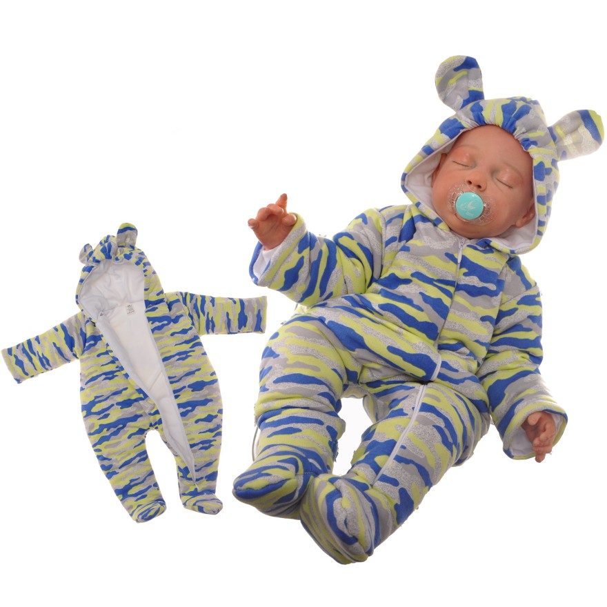 KOMBINEZON pajac OCIEPLANY ROZMIAR moro