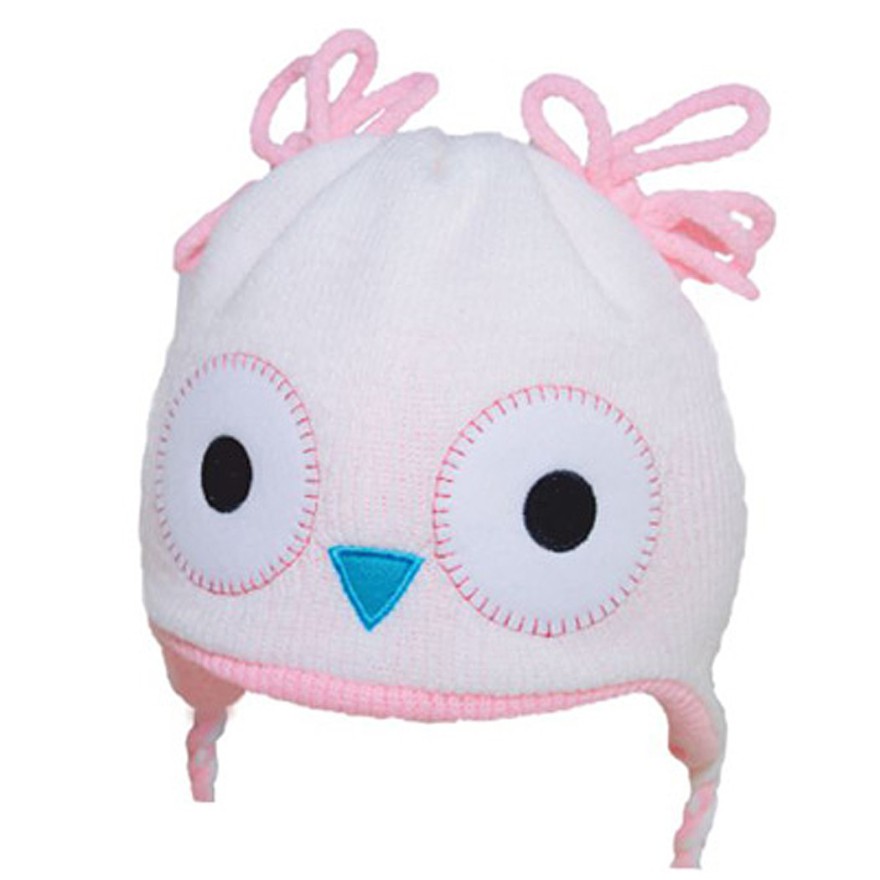 ZIMOWA CZAPKA SOWA ecru