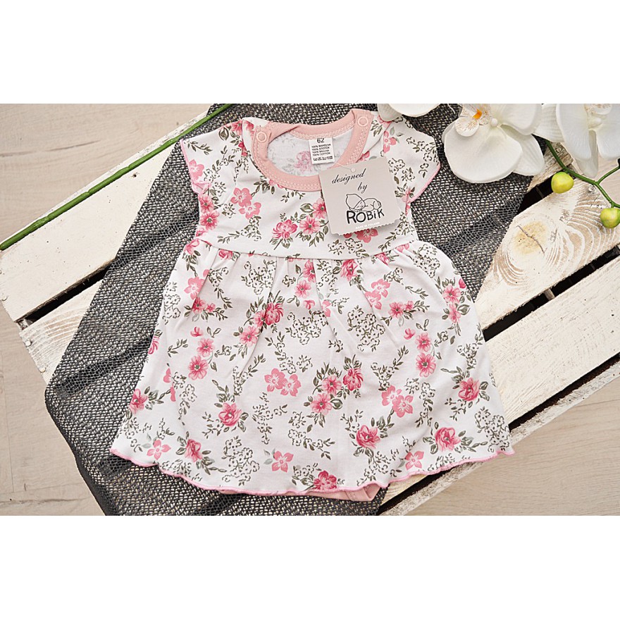 Biała BODY SUKIENKA w kwiaty UROCZA PIĘKNE KOLORY LATO wzór 354R