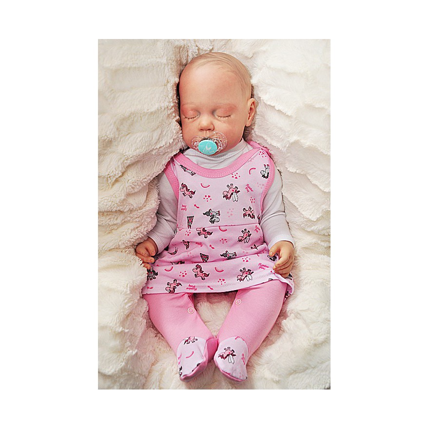 ŚPIOCHY SUKIENKA 2w1 tylko u nas! różowe w kucyki wzór 351R